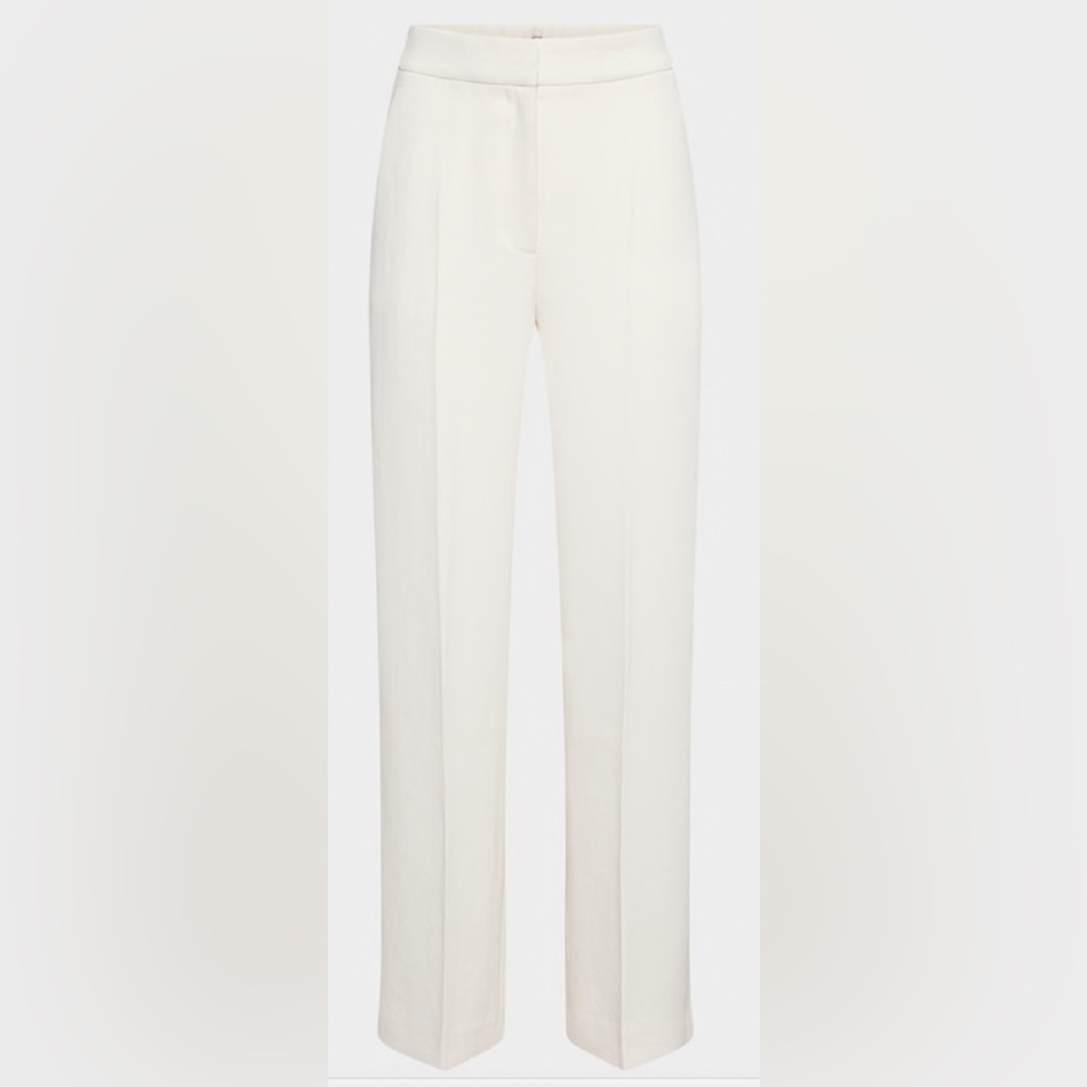 NWT Aritzia Wilfred Limitless full length/wide leg Crepette Pant in Light Birth - Picture 7 of 7